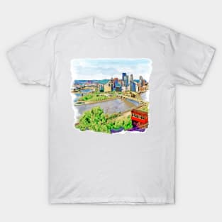 Pittsburgh Aerial View T-Shirt